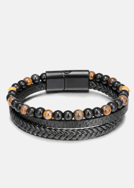 Leren armband Cinder Guard