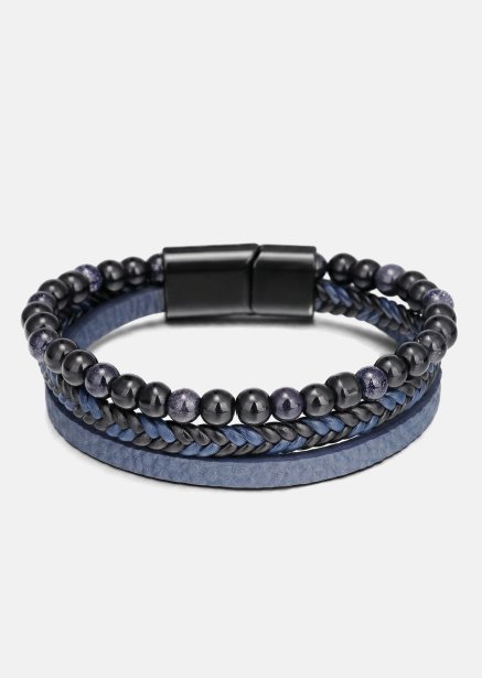 Leren armband Cobalt Stride