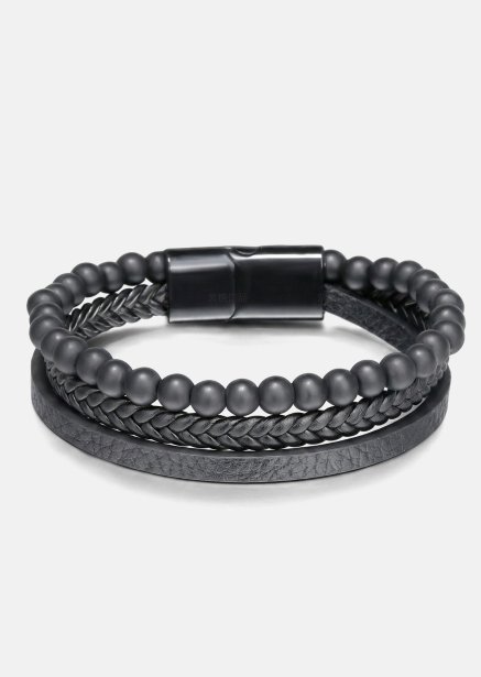Leren armband Raven Forge