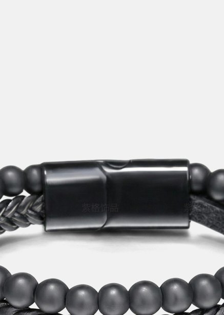 Leren armband Raven Forge