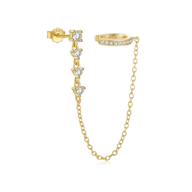 Stella Oorbel - 18k Verguld