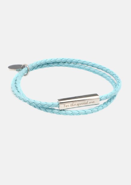 Leren armband Azure Bond