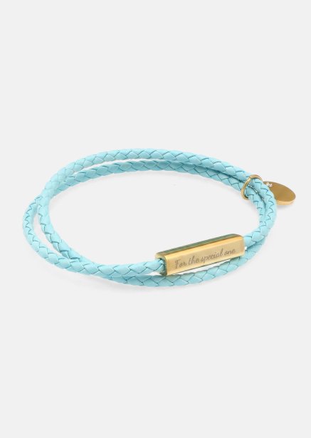 Leren armband Azure Charm