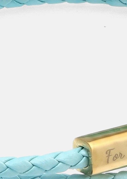 Leren armband Azure Charm
