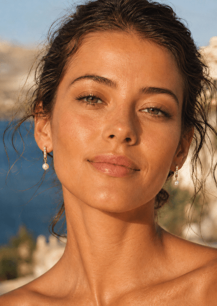 Lacona Oorbel - 18k Verguld