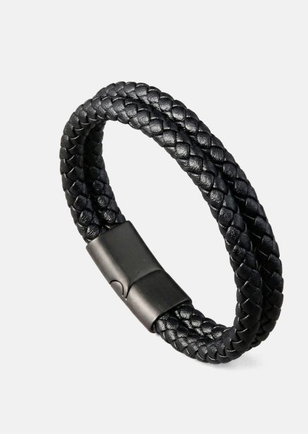 Leren armband Titan Glint