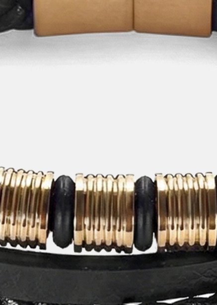 Leren armband Titan Bond
