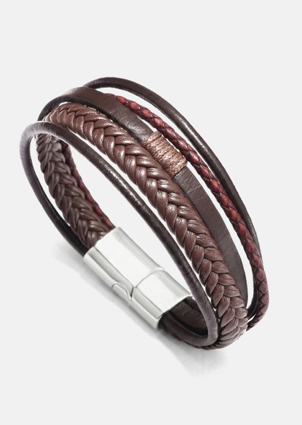 Leren armband Horizon Weave