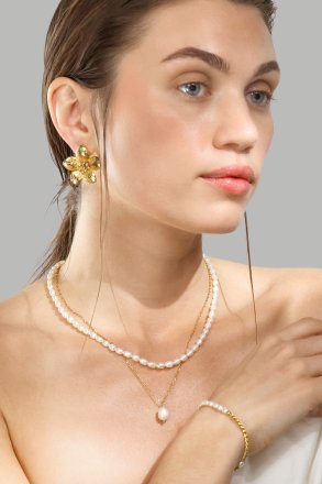 Armband Golden Pearl Chain - 18k Verguld