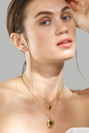 Ketting Golden Heart Mini - 18k Verguld