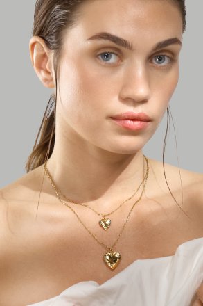 Ketting Golden Heart Mini - 18k Verguld