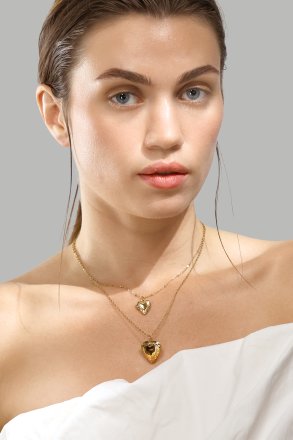 Ketting Golden Heart big - 18k Verguld