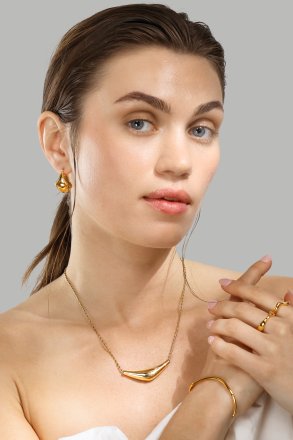 Oorbellen Glow Hoop – 18k Verguld