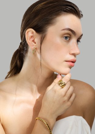 Armband Twist Glow - 18k Verguld