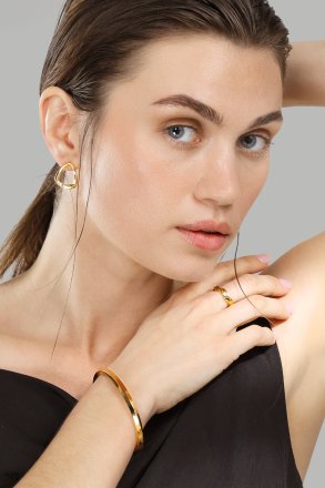 Oorbellen Flow – 18k Verguld