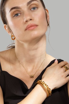 Armband Bold Cuff - 18k Verguld