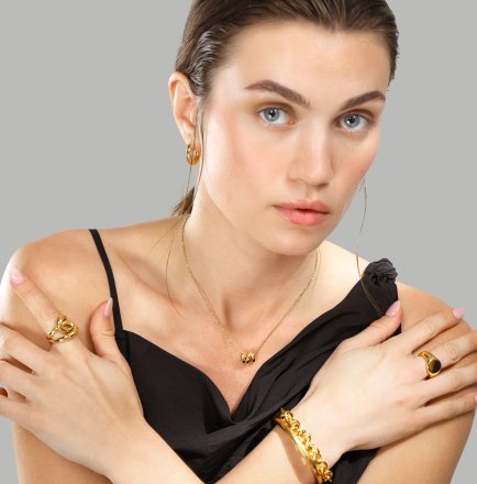 Oorbellen Bold Glow – 18k Verguld