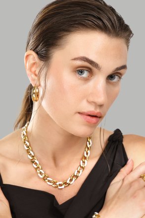 Oorbellen Bold Curve – 18k Verguld