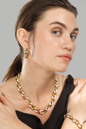 Oorbellen Bold Curve – 18k Verguld