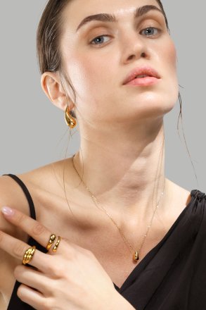 Ring Wave Bold - 18k Verguld