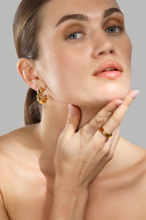 Ring Sculpted Flow - 18k Verguld