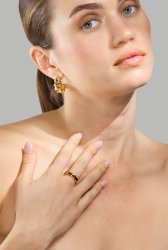 Ring Sculpted Flow - 18k Verguld