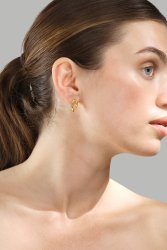 Oorbellen Sculpture – 18k Verguld