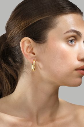 Oorbel Golden Flow- 18k Verguld