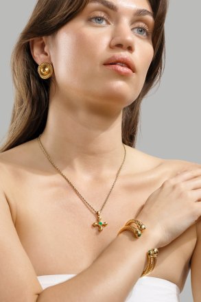 Oorbel Regal Twist - 18k Verguld