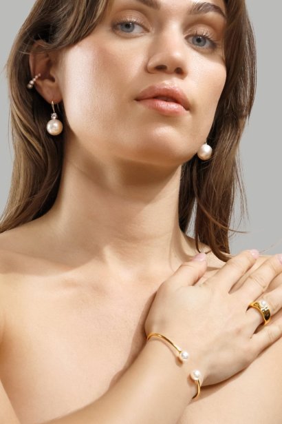 Pearlina Oorbel - 18k Gold Plated