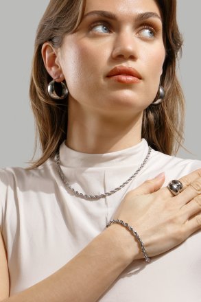 Ring Bold Flow - 18k Verzilverd