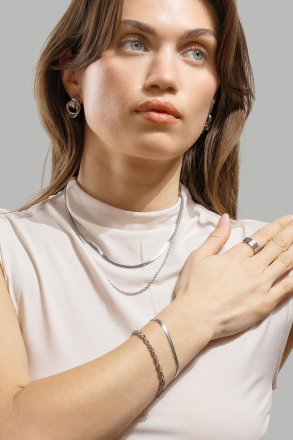 Armband Twist – Verzilverd
