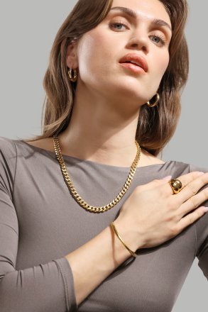 Armband Flow Cuff - 18k Verguld
