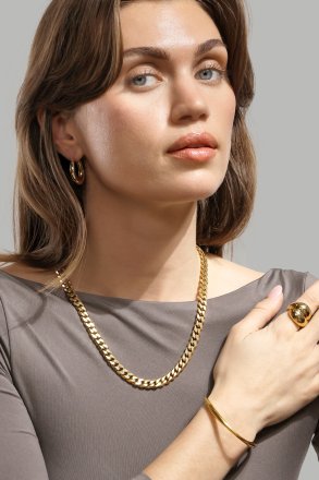 Armband Flow Cuff - 18k Verguld