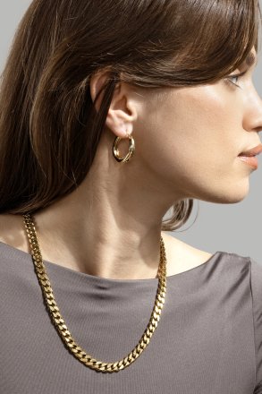 Oorbel Mila Hoops - 18k Verguld