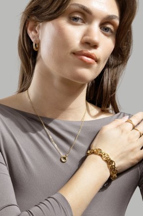 Armband Geo Loop - 18k Verguld