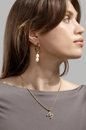 Amulet A-N Ketting – 18k Verguld
