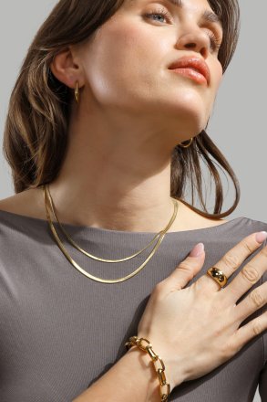 Ketting Trax - 18k Verguld