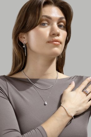 Ketting Drop – Verzilverd