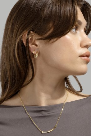 Oorbel Shimmer Hoops - 18k Verguld