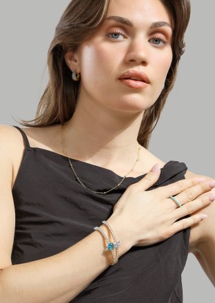 Armband Lunara Charm - 18k Verguld