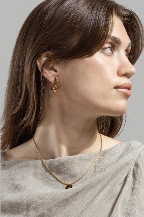 Serpentis Oorbellen – 18k Verguld
