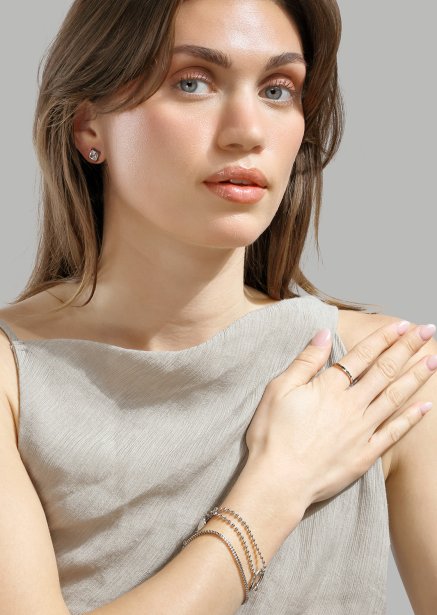 Ring Facet Gleam - Verzilverd