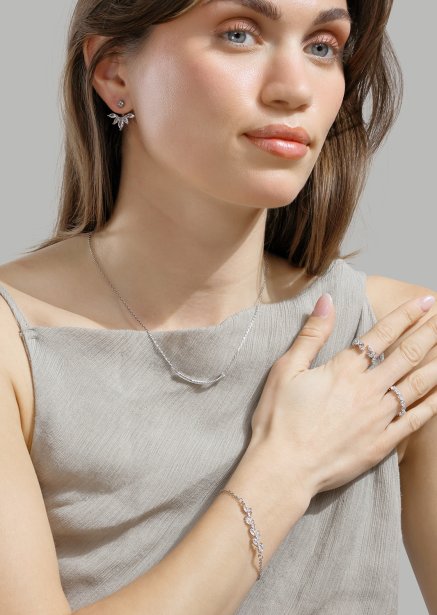 Armband Leaflight - Verzilverd