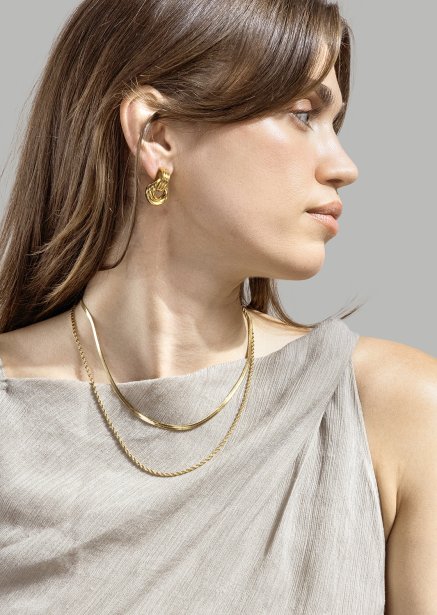 Oorbel Unity Loop - 18k Verguld