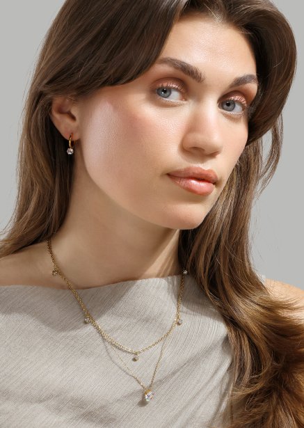 Radiance Drop Oorbellen – 18k Verguld