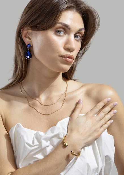 Armband Aumaura Blue - 18k Verguld