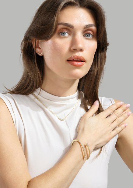 Armband Lumière Spark Stack - 18k Verguld