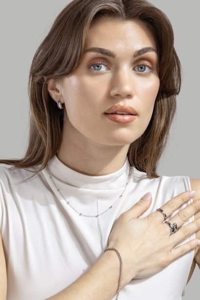 Ring Bold Drops - Verzilverd