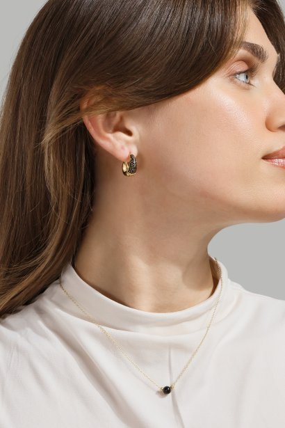 Ketting Noir Sphere - 18k Verguld
